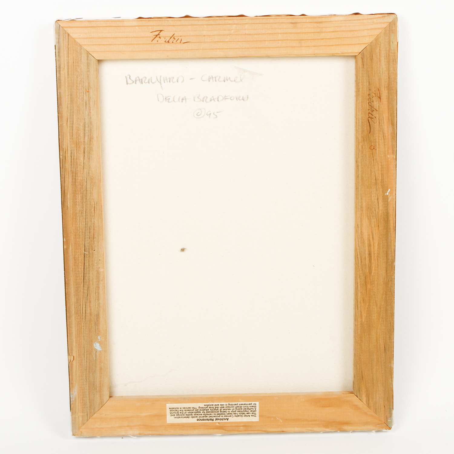 Delia Bradford Oil Painting on Canvas "Barnyard-Carmel"