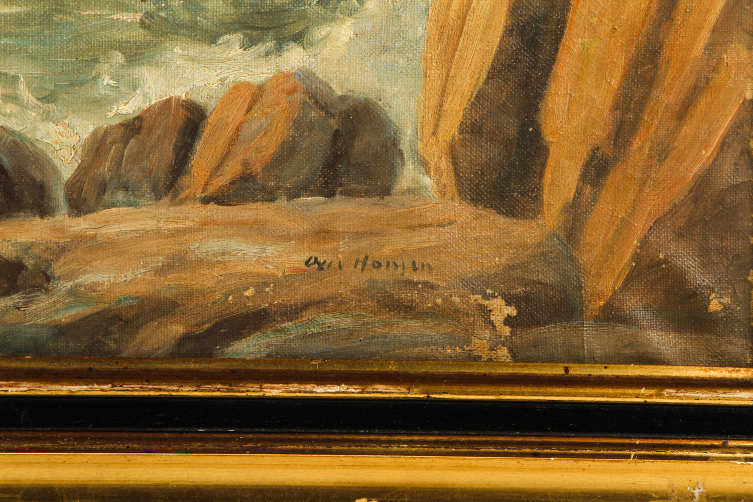 Oil Painting on Canvas "Breaking Waves"