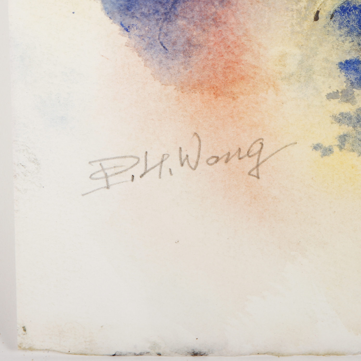 David P. H. Wong Watercolor Painting on Paper