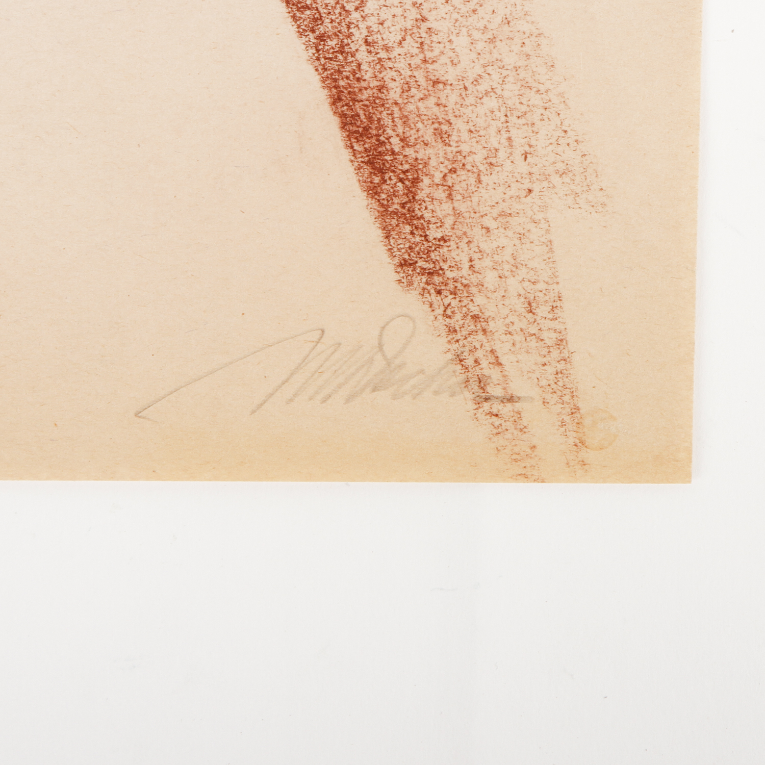 Michael Decker Chalk and Graphite Drawing on Paper of a Nude Female