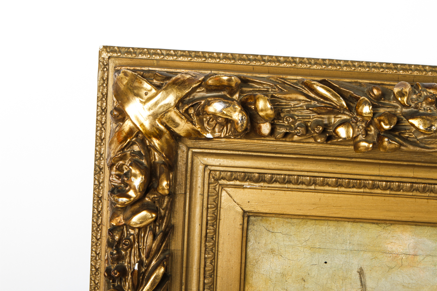 Louis Apol Oil Painting on Canvas of Dutch Winter Landscape