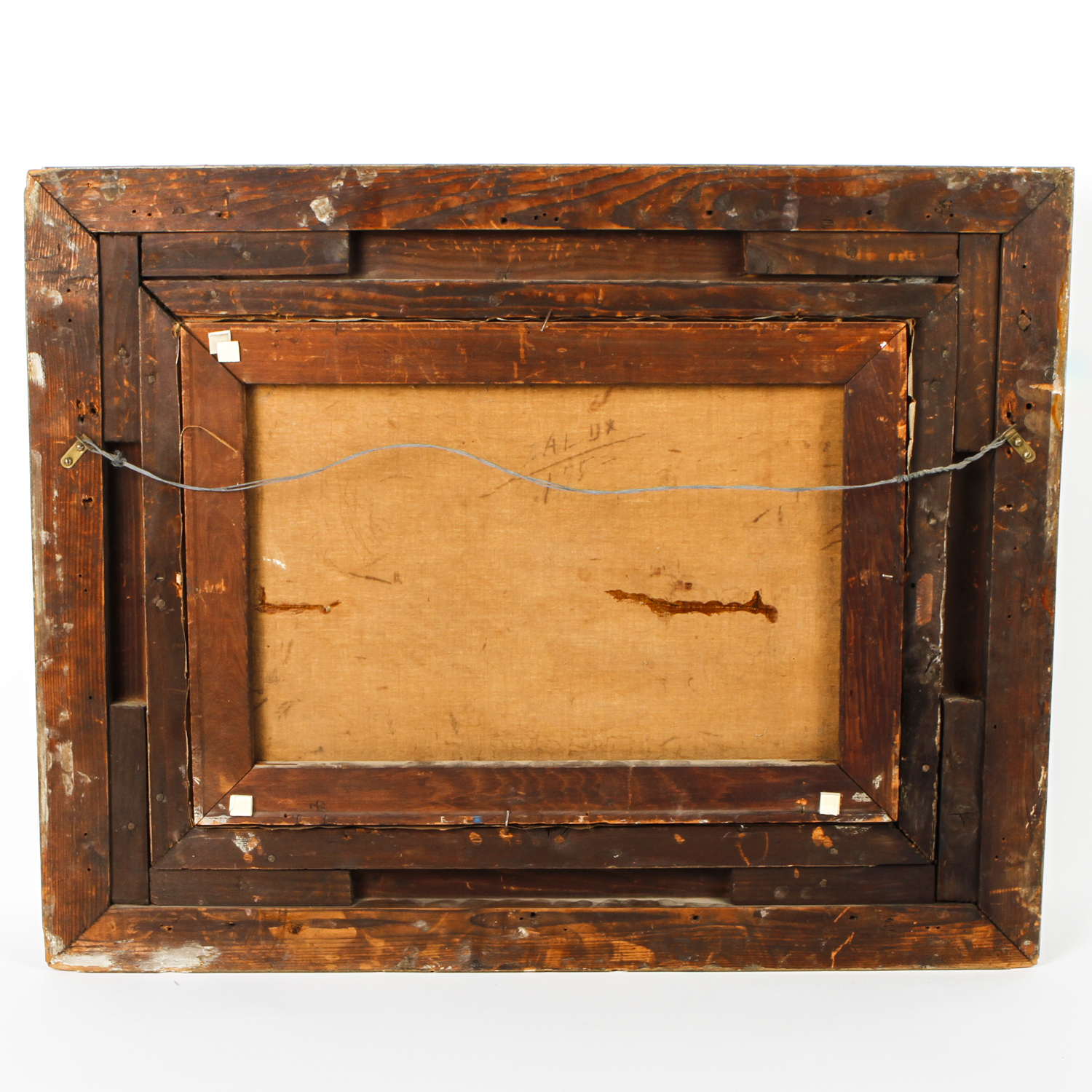 Louis Apol Oil Painting on Canvas of Dutch Winter Landscape