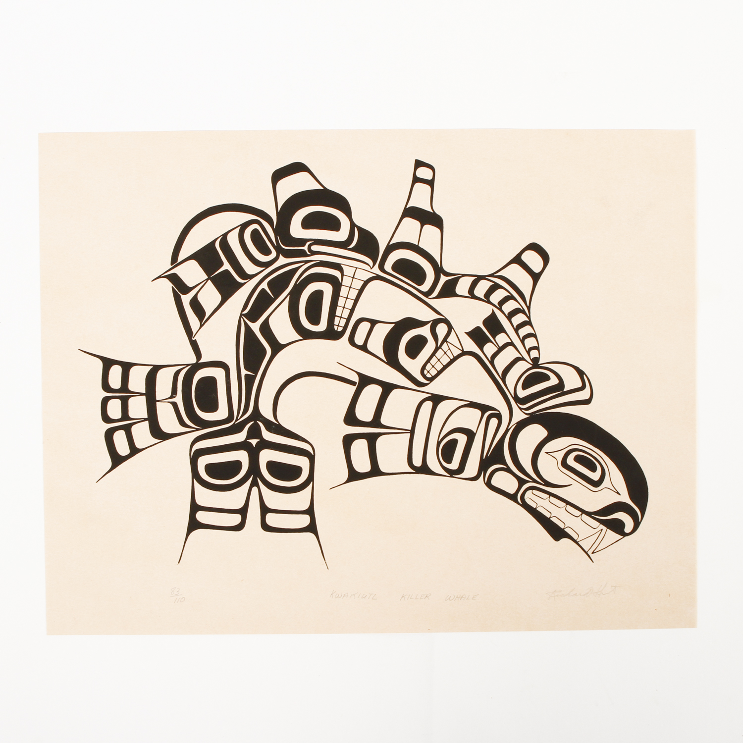 Richard D. Hunt Limited Edition Serigraph "Kwakiutl Killer Whale"