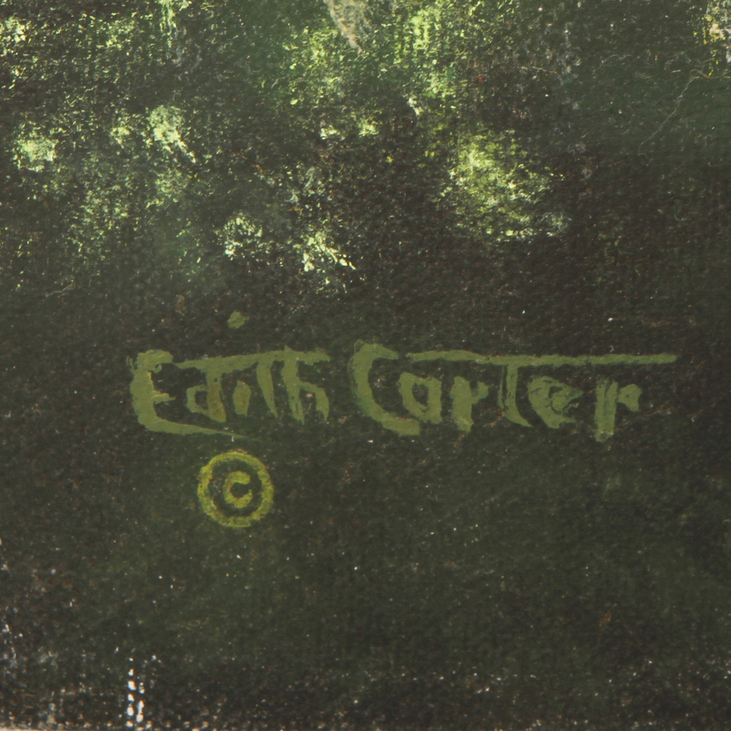 Edith Carter Acrylic Painting on Canvas "Rose Breasted Grosbeak"