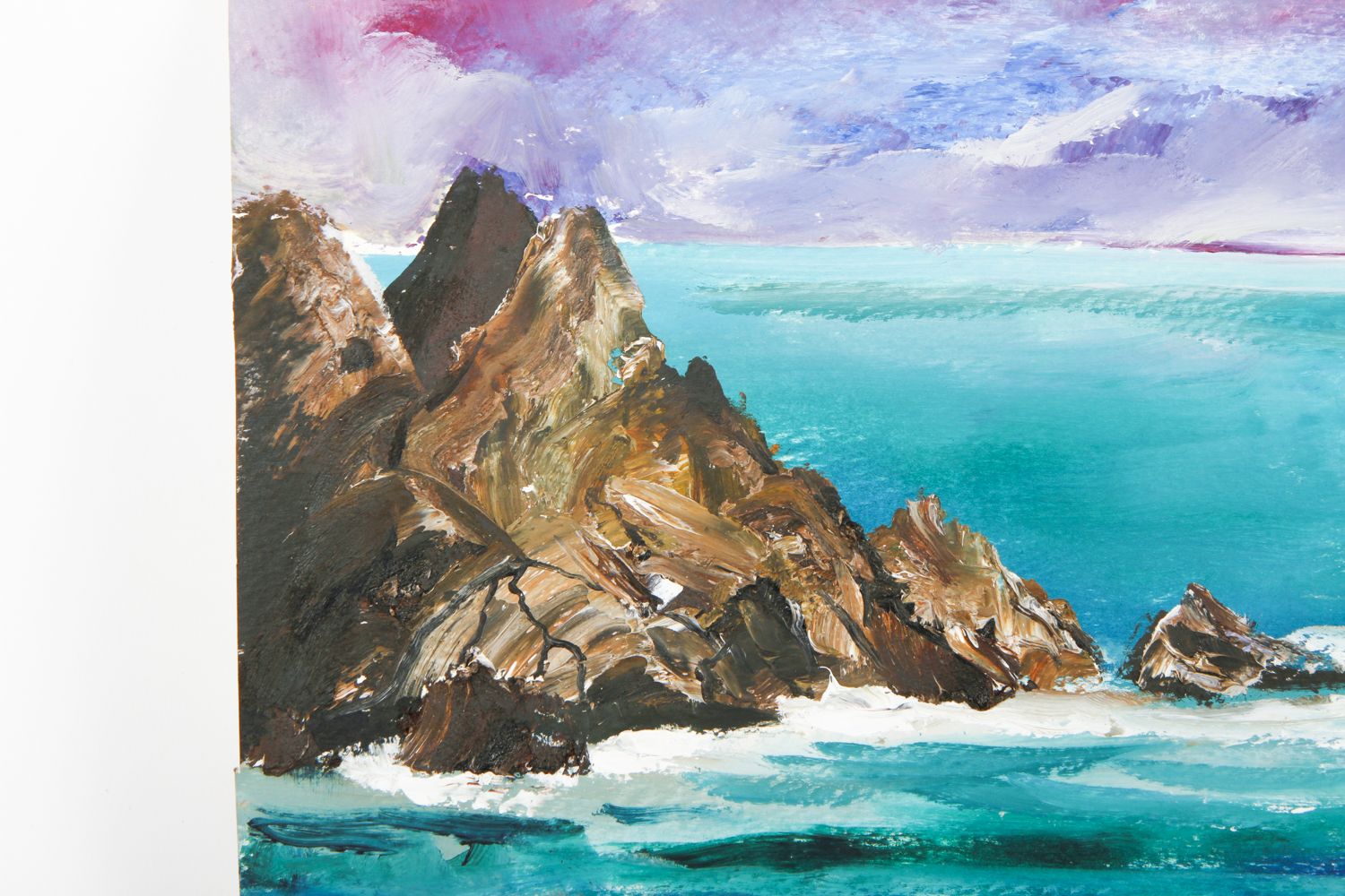 Kathleen Murray Oil Painting on Paper "Carmel Sunset"