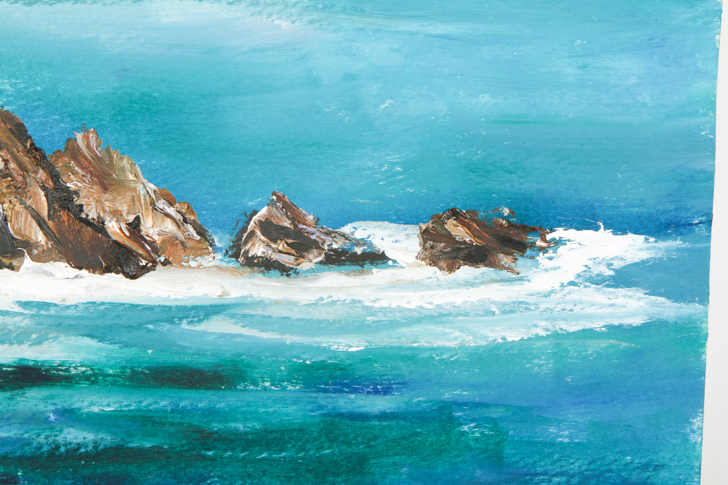 Kathleen Murray Oil Painting on Paper "Carmel Sunset"