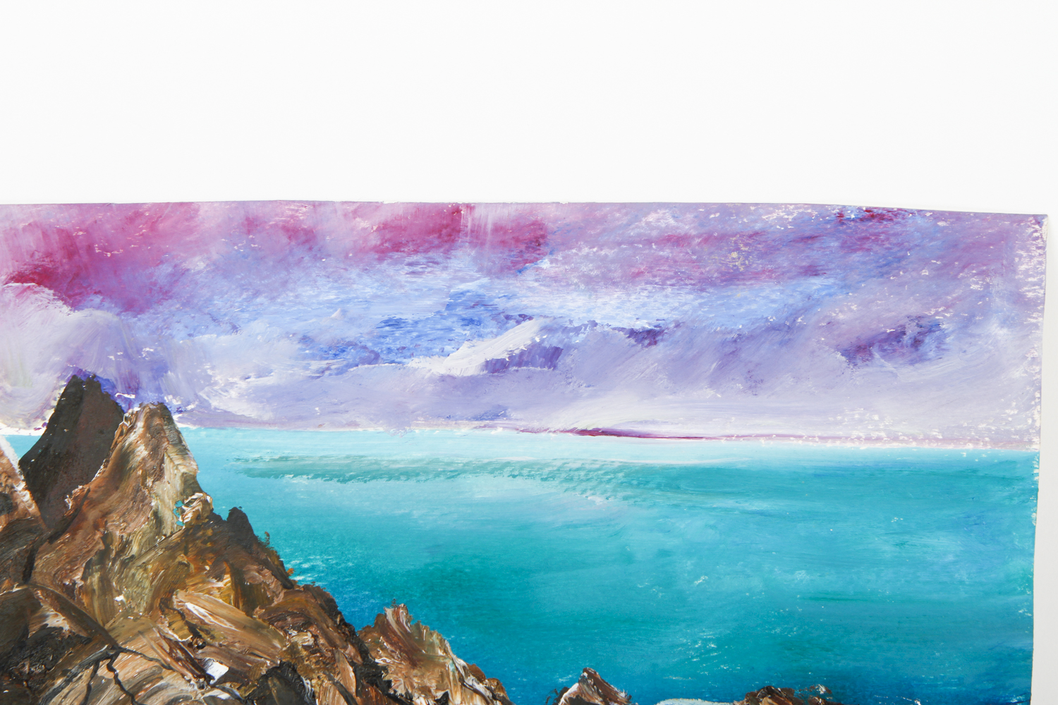 Kathleen Murray Oil Painting on Paper "Carmel Sunset"