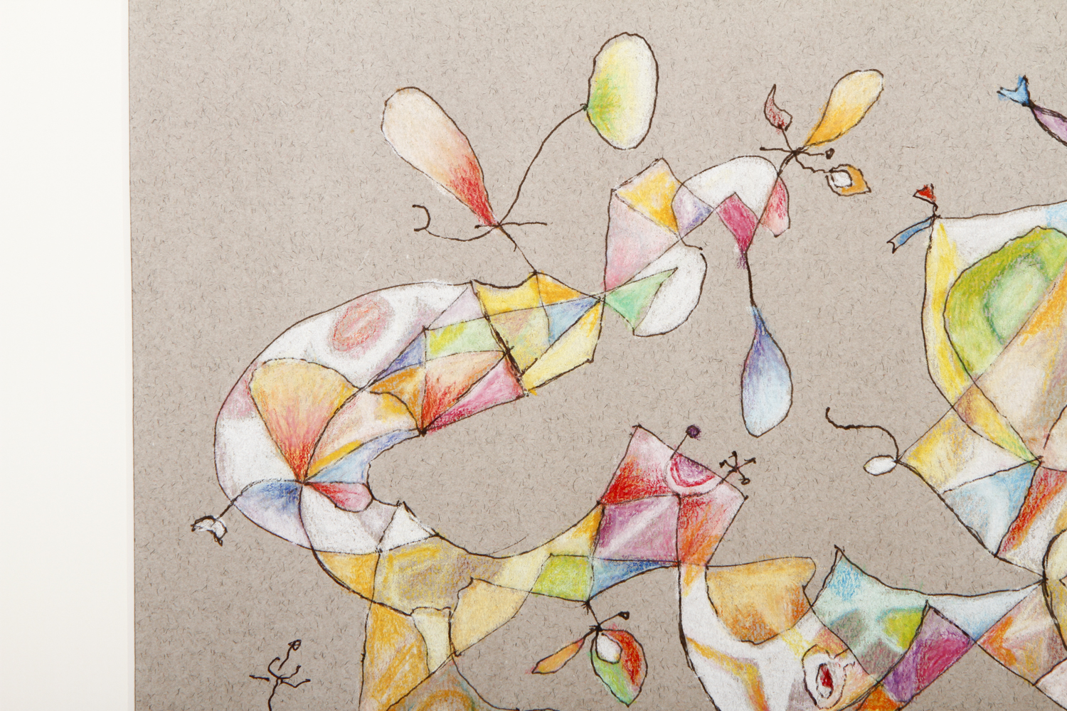 William Cook Pen, Ink, and Color Pencil Drawing on Paper