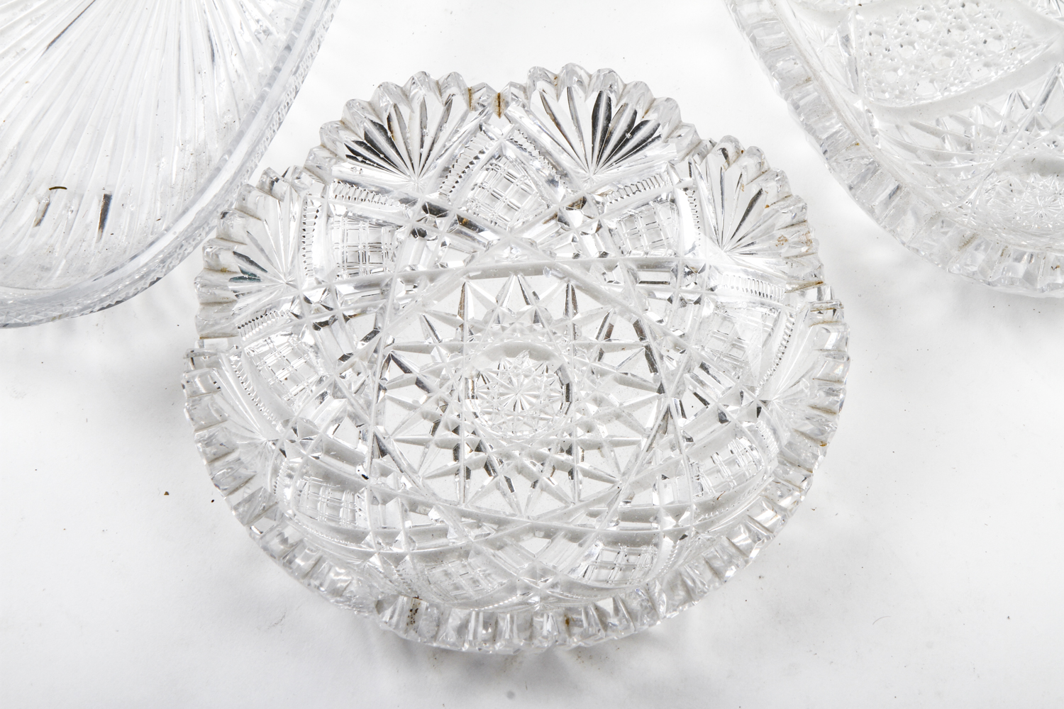 Cut and Pressed Crystal Tableware Pieces