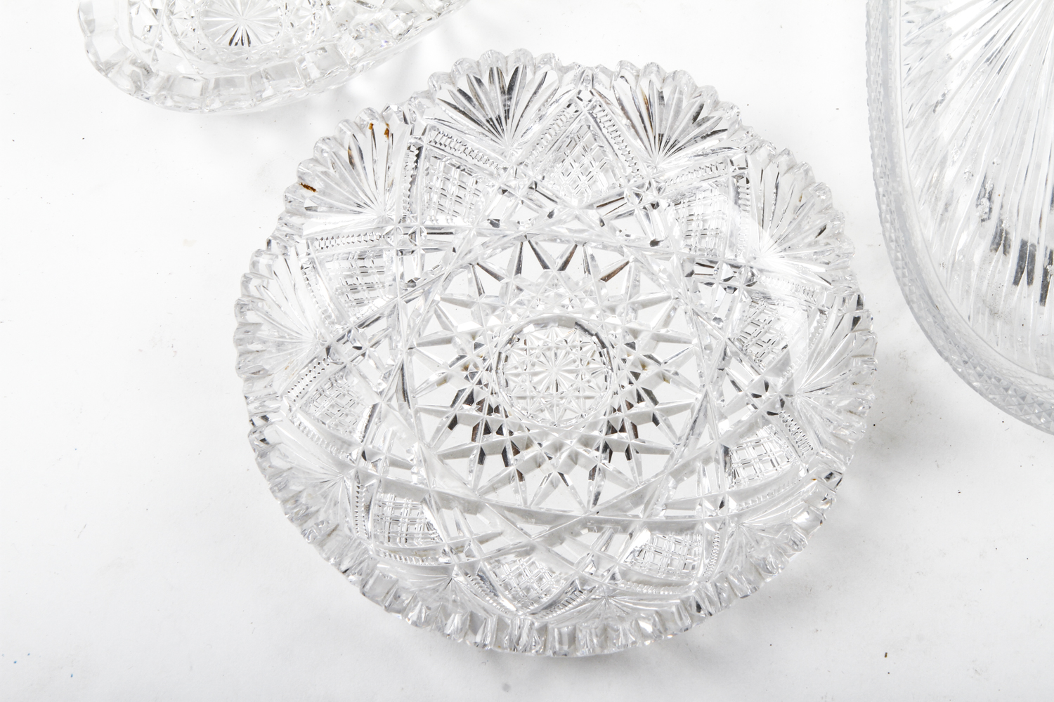 Cut and Pressed Crystal Tableware Pieces
