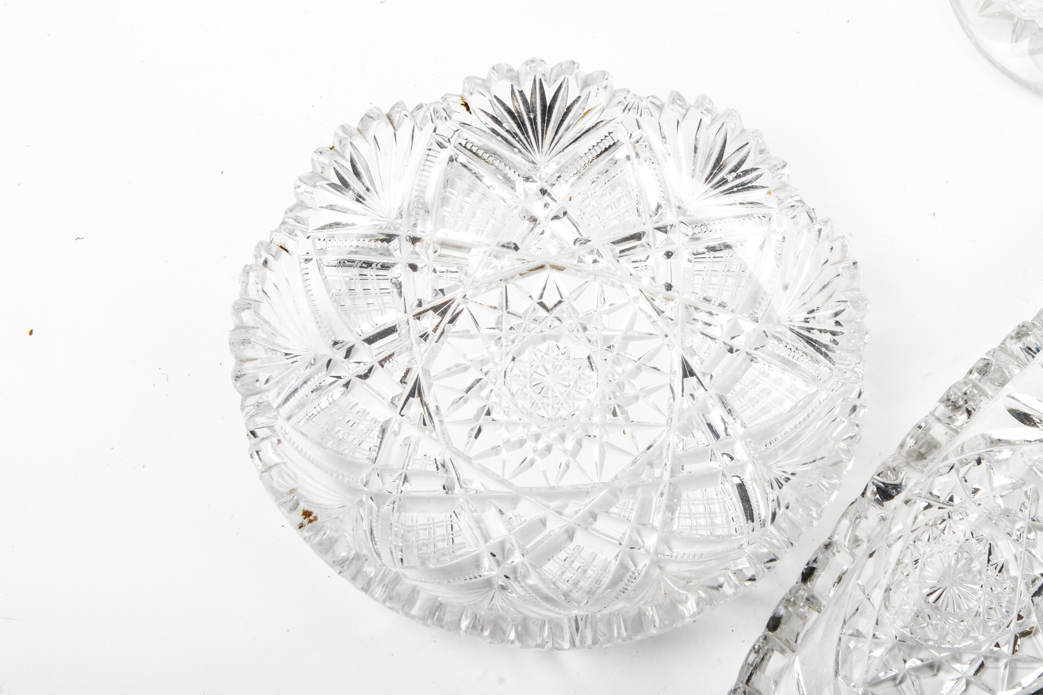 Cut and Pressed Crystal Tableware Pieces