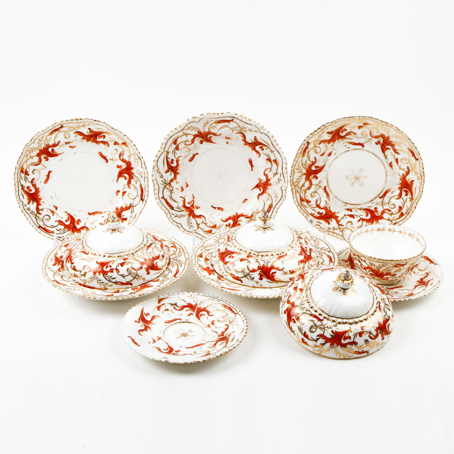 Antique English China with Japonesque Decoration