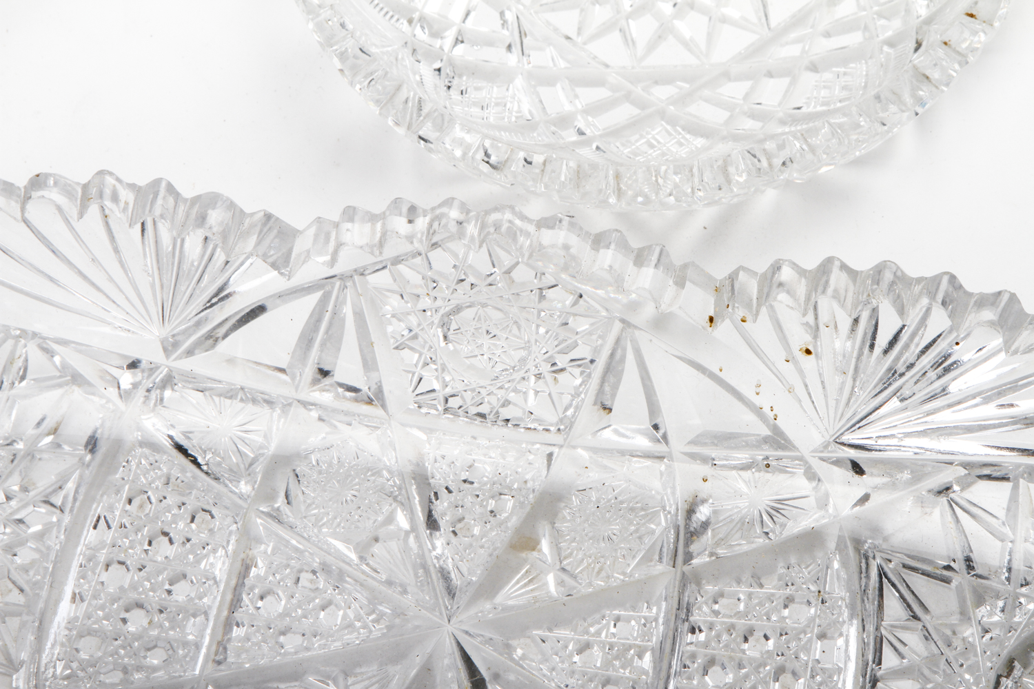 Cut and Pressed Crystal Tableware Pieces