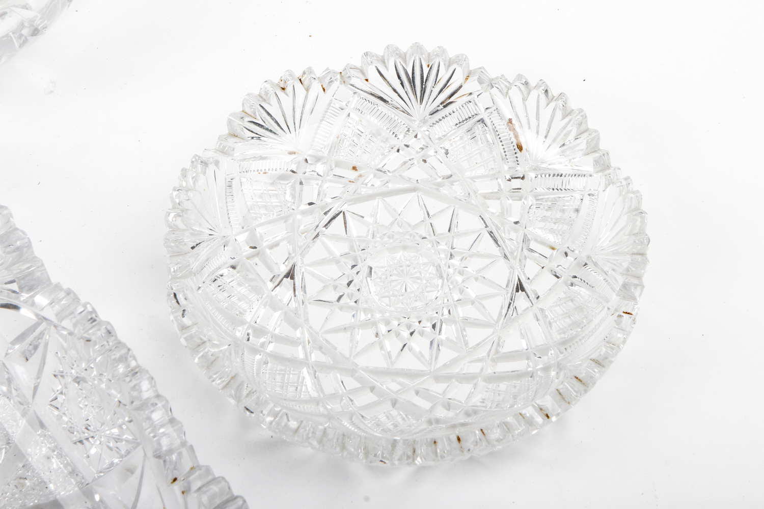 Cut and Pressed Crystal Tableware Pieces