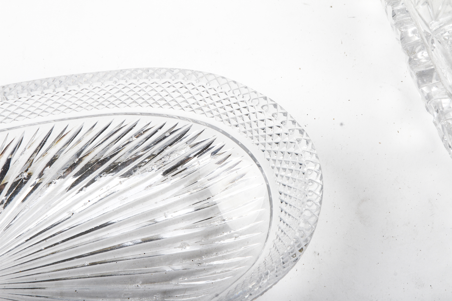 Cut and Pressed Crystal Tableware Pieces