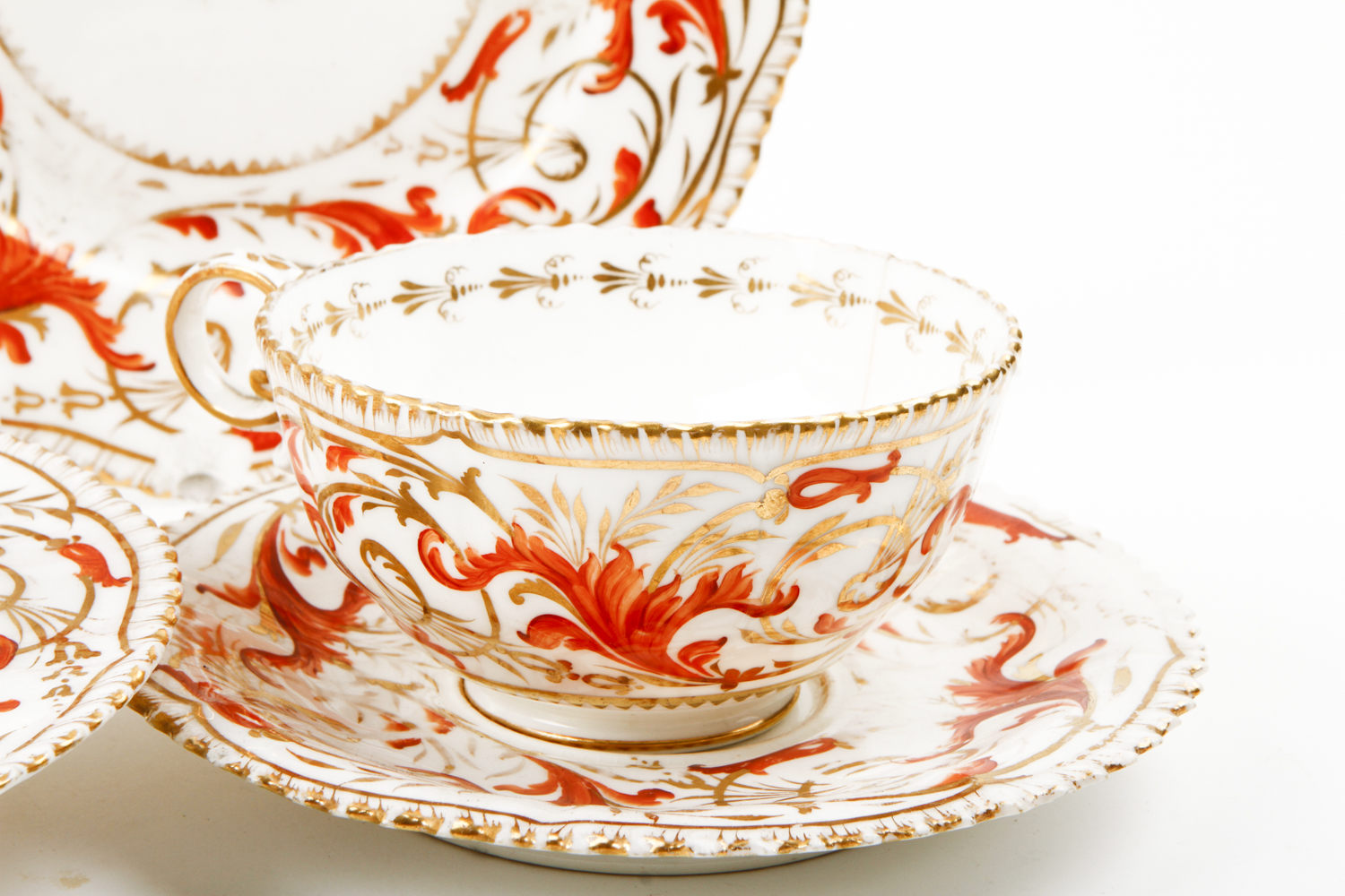 Antique English China with Japonesque Decoration