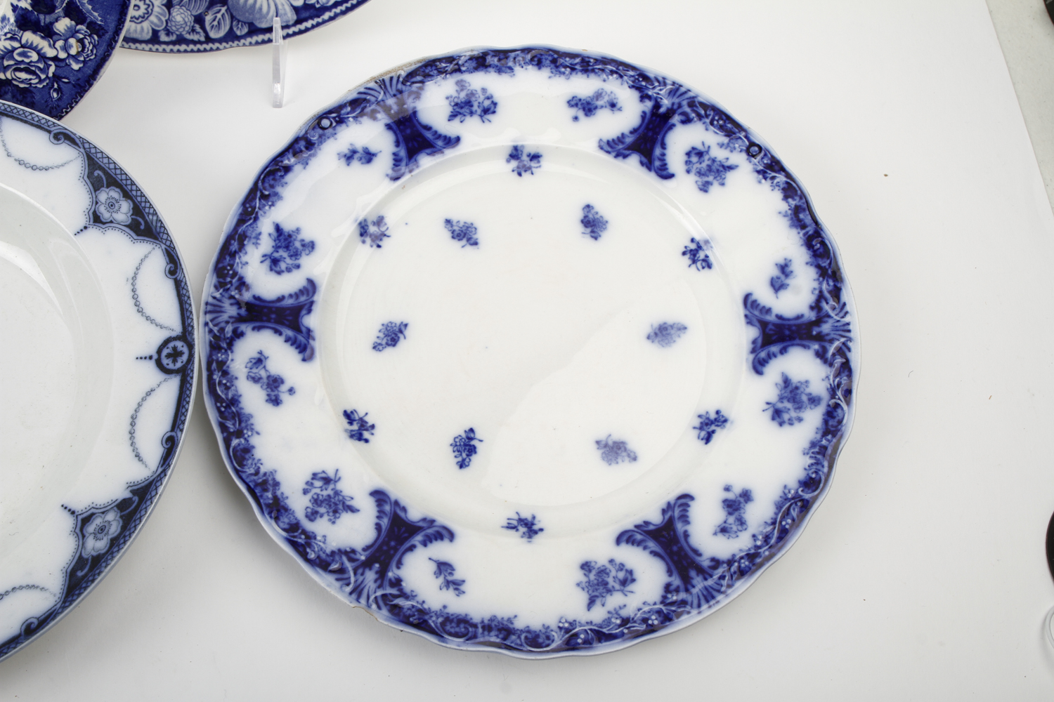 Collection of Flow Blue China Plates