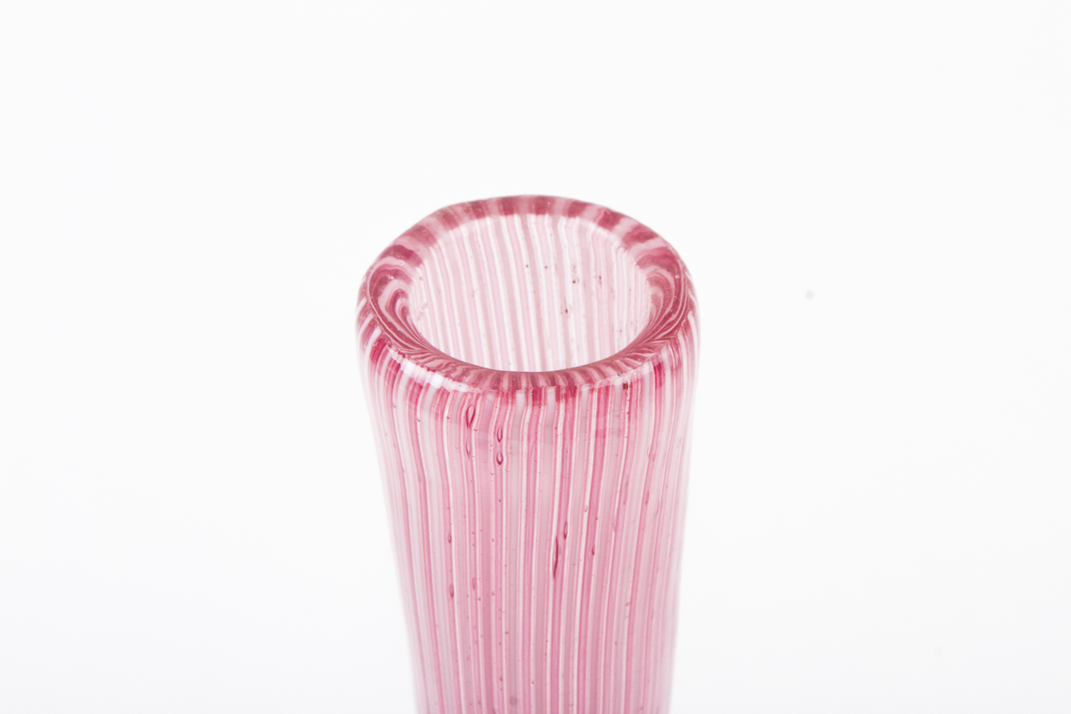 Mid Century Murano-Style Glass Bottle Form Vase