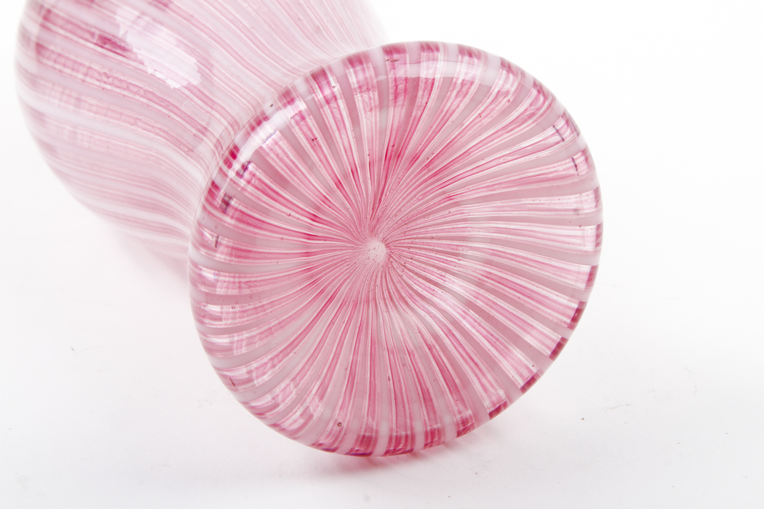 Mid Century Murano-Style Glass Bottle Form Vase