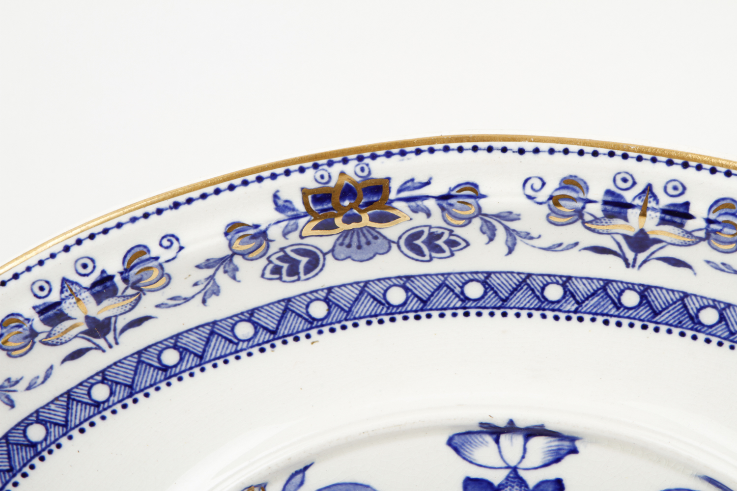 Collection of Flow Blue China Plates