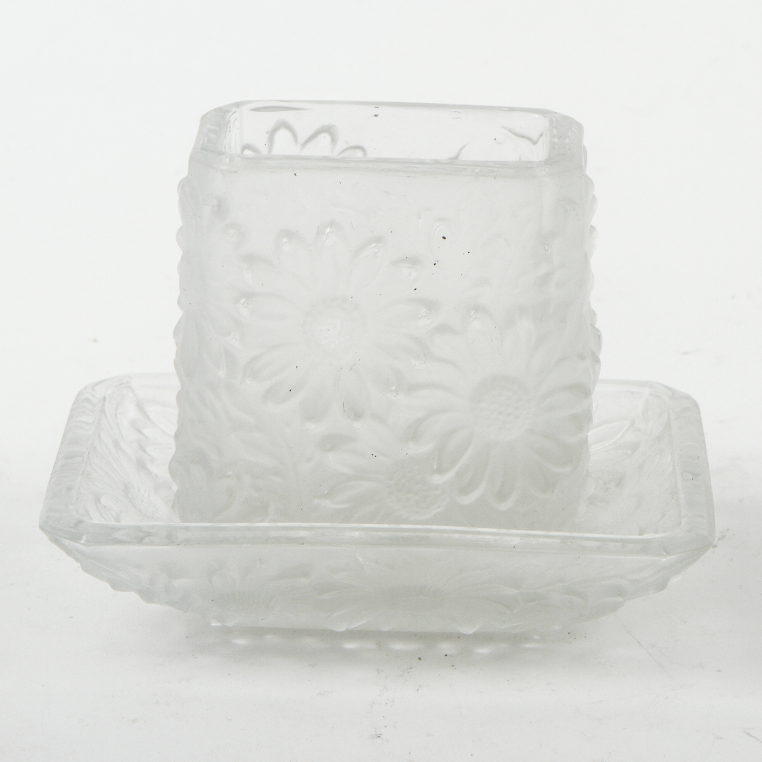 Lalique Style Matchbook Holder and Tray