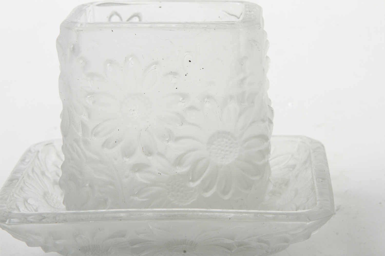 Lalique Style Matchbook Holder and Tray