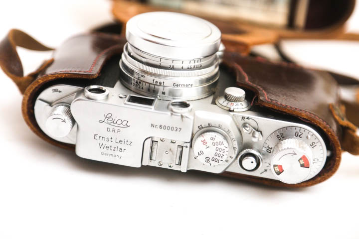 Circa 1951 Leica IIIf Wetzlar Camera and Leather Case