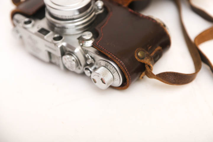 Circa 1951 Leica IIIf Wetzlar Camera and Leather Case