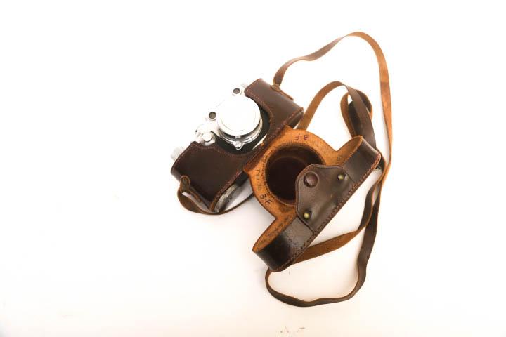 Circa 1951 Leica IIIf Wetzlar Camera and Leather Case