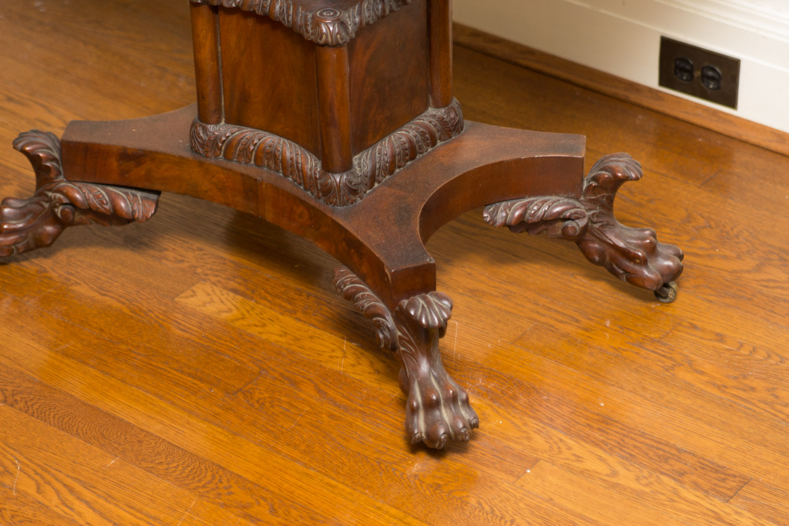 Antique Empire Style Flip-Top Game Table