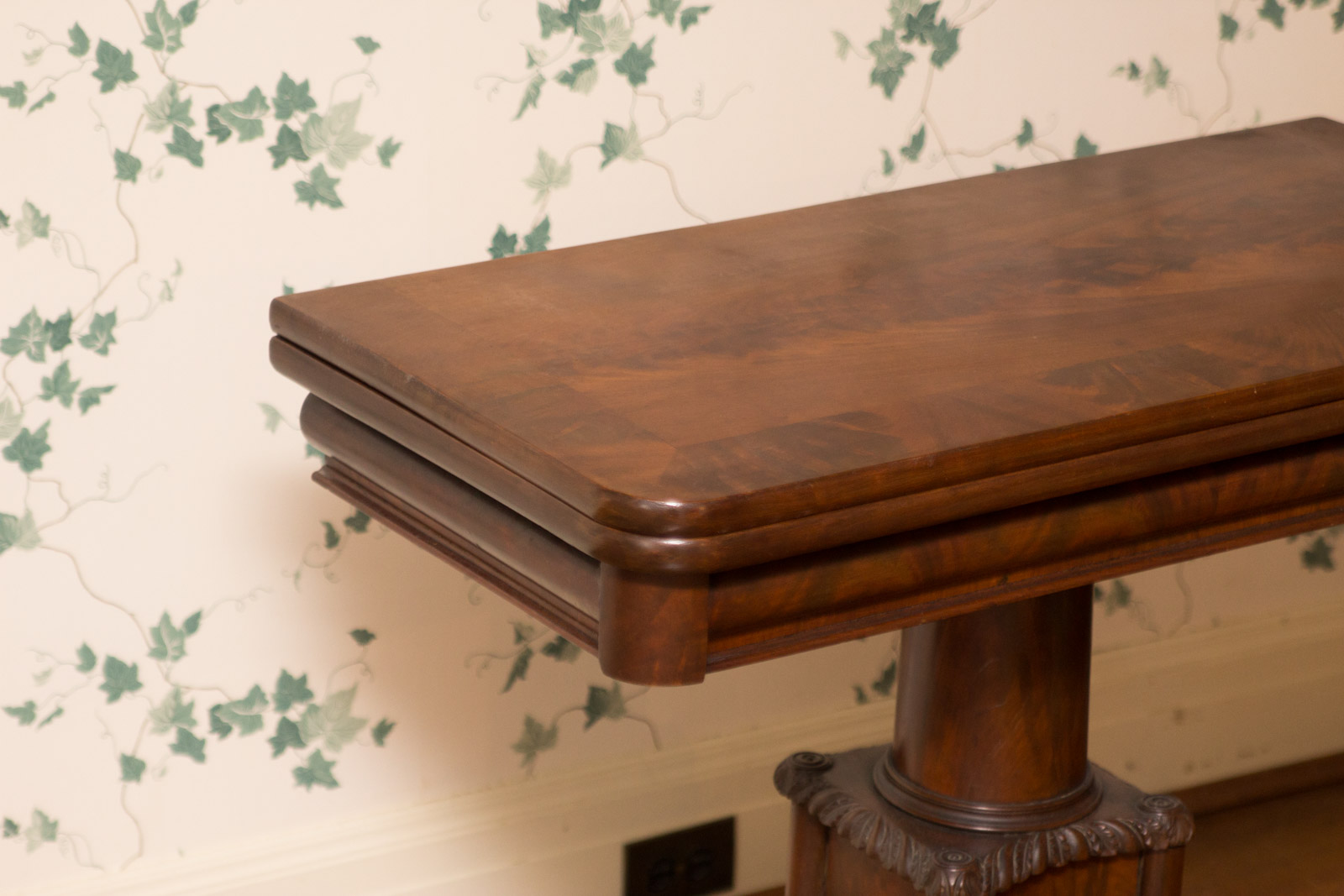 Antique Empire Style Flip-Top Game Table