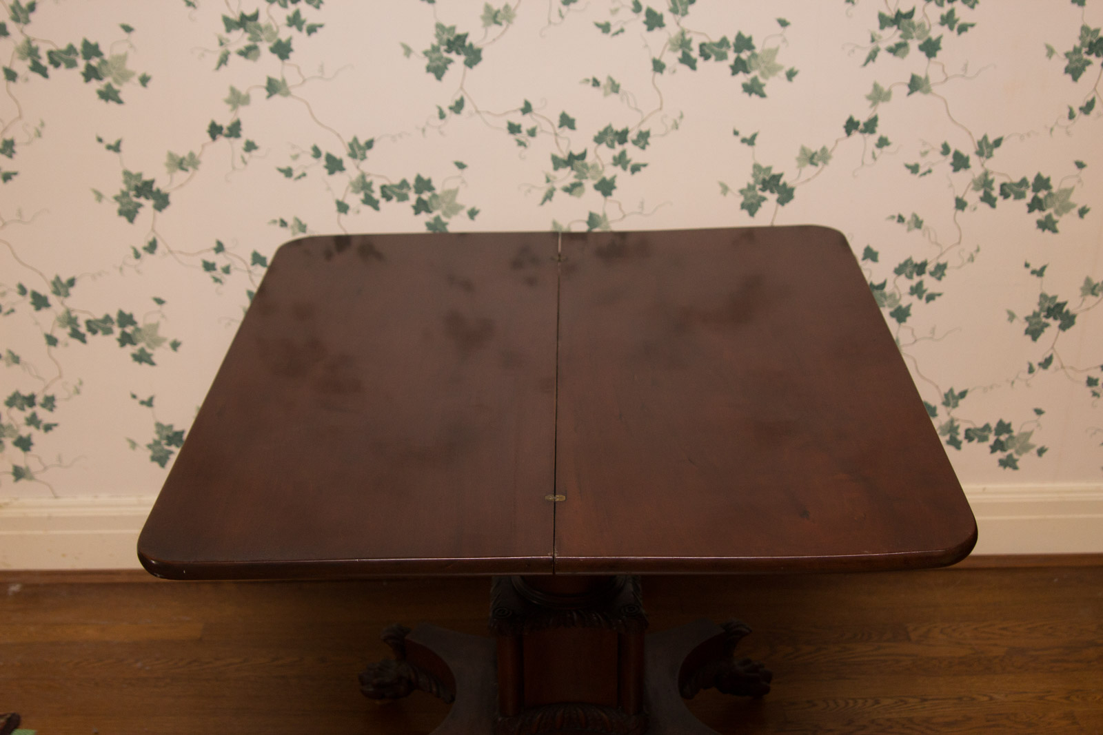 Antique Empire Style Flip-Top Game Table