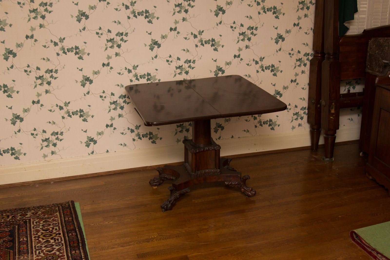 Antique Empire Style Flip-Top Game Table