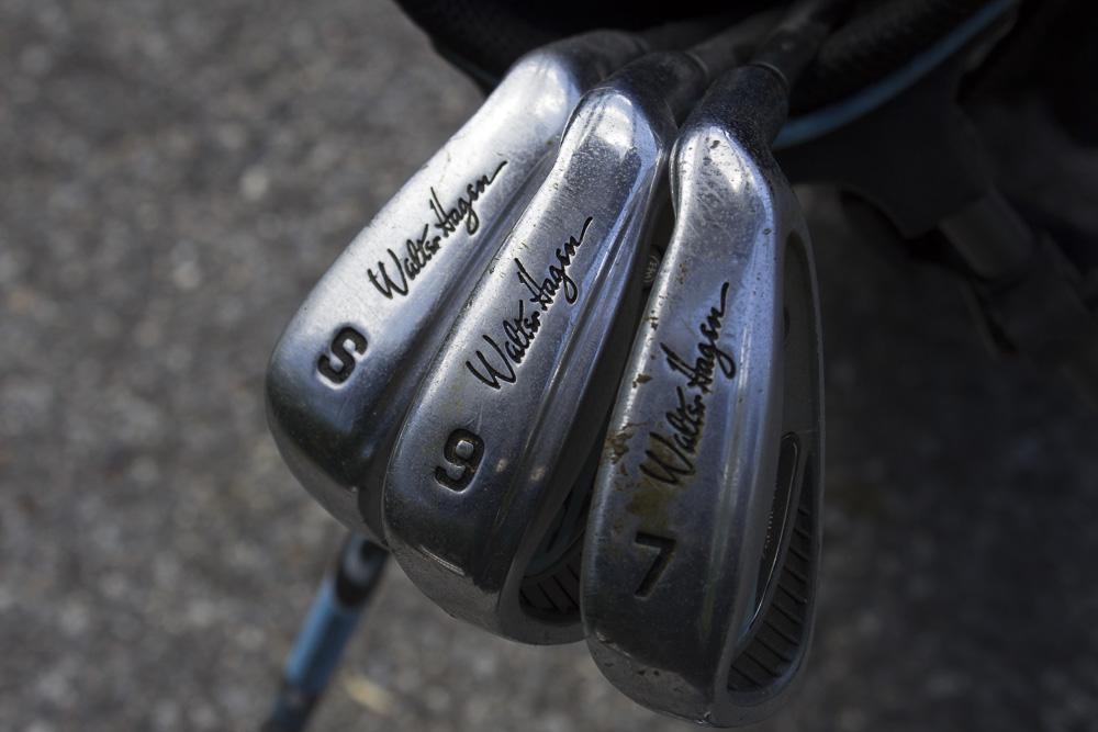 Set of Walter Hagen Golf Clubs With Bag
