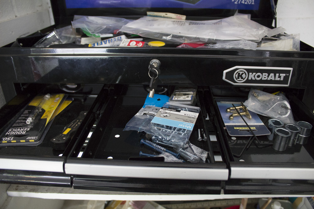 Kobalt Tool Chest With Assorted Tools and Supplies