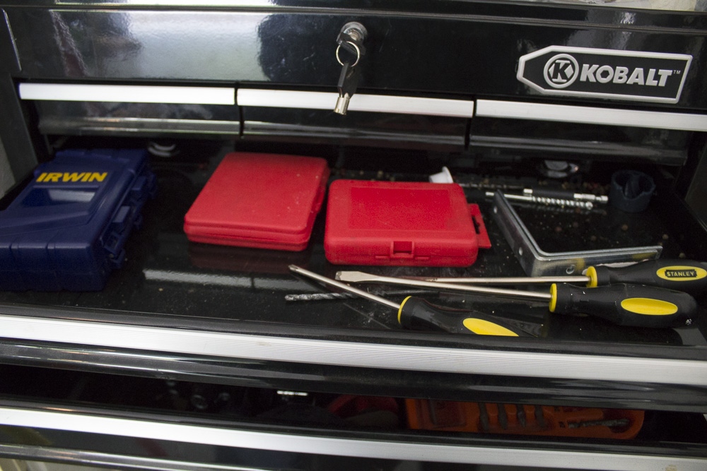 Kobalt Tool Chest With Assorted Tools and Supplies