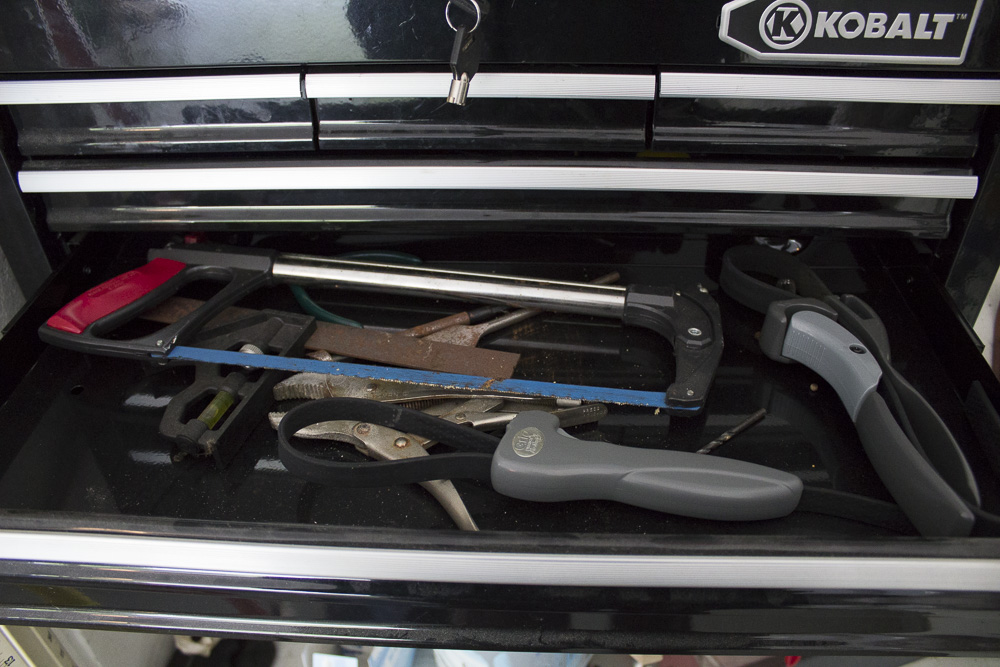 Kobalt Tool Chest With Assorted Tools and Supplies