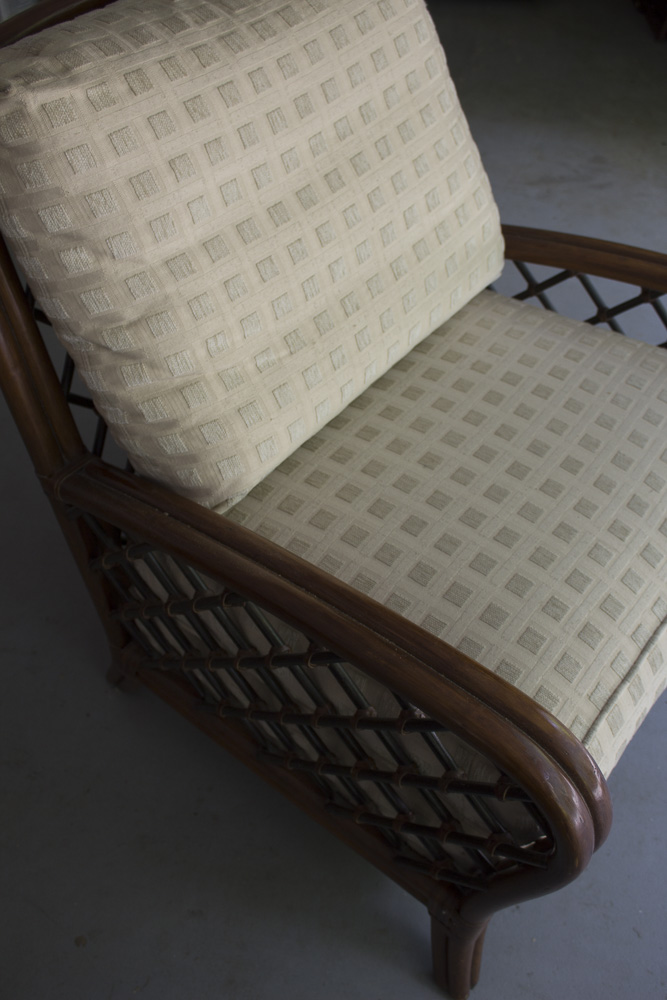 Harden Furniture Bentwood Rattan Armchair