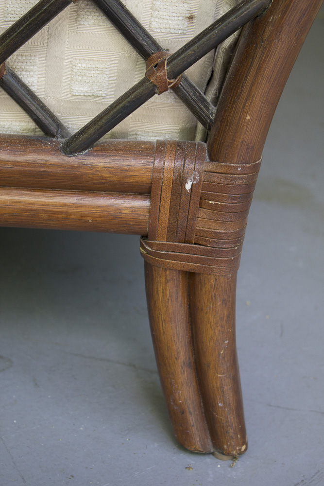 Harden Furniture Bentwood Rattan Armchair