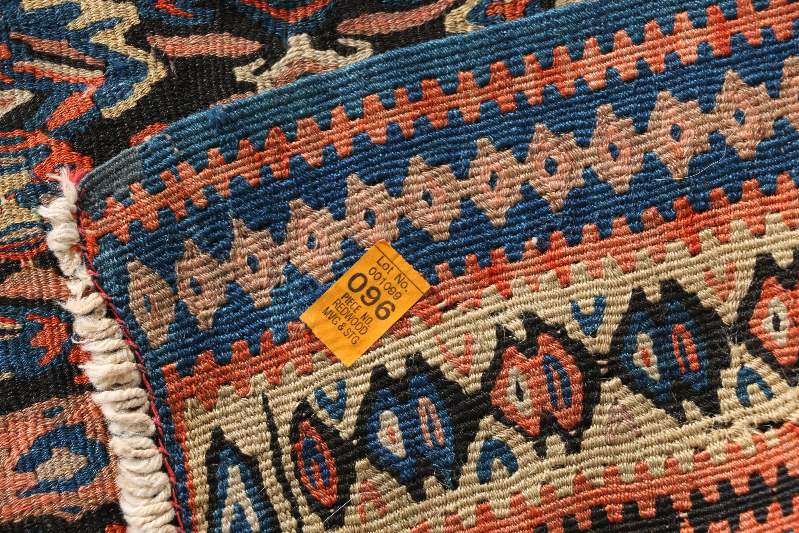 Antique Handwoven Persian Senneh Kilim, Circa 1920