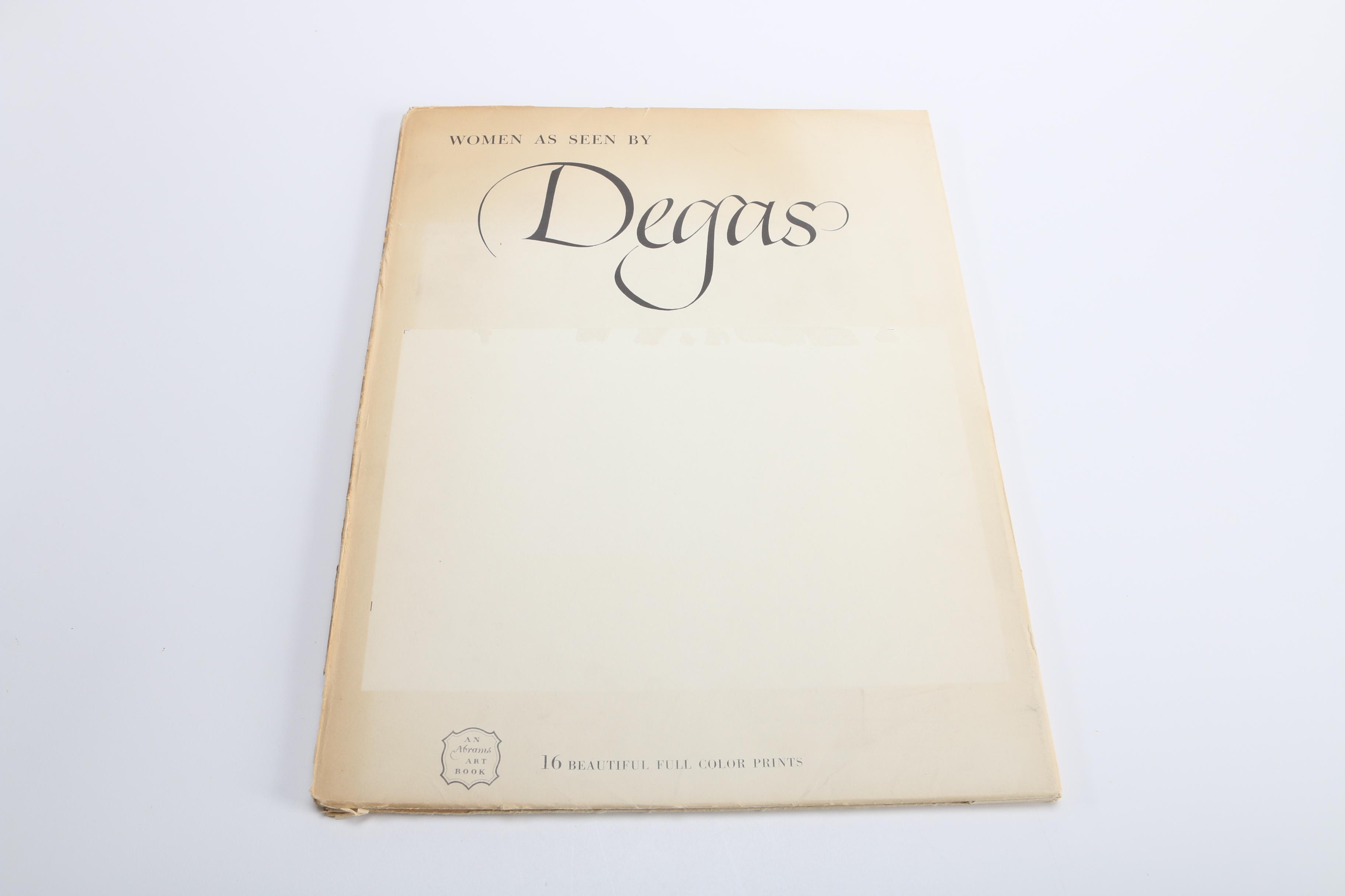 1950s Art Books "Toulouse-Lautrec" and "Women As Seen By Degas"