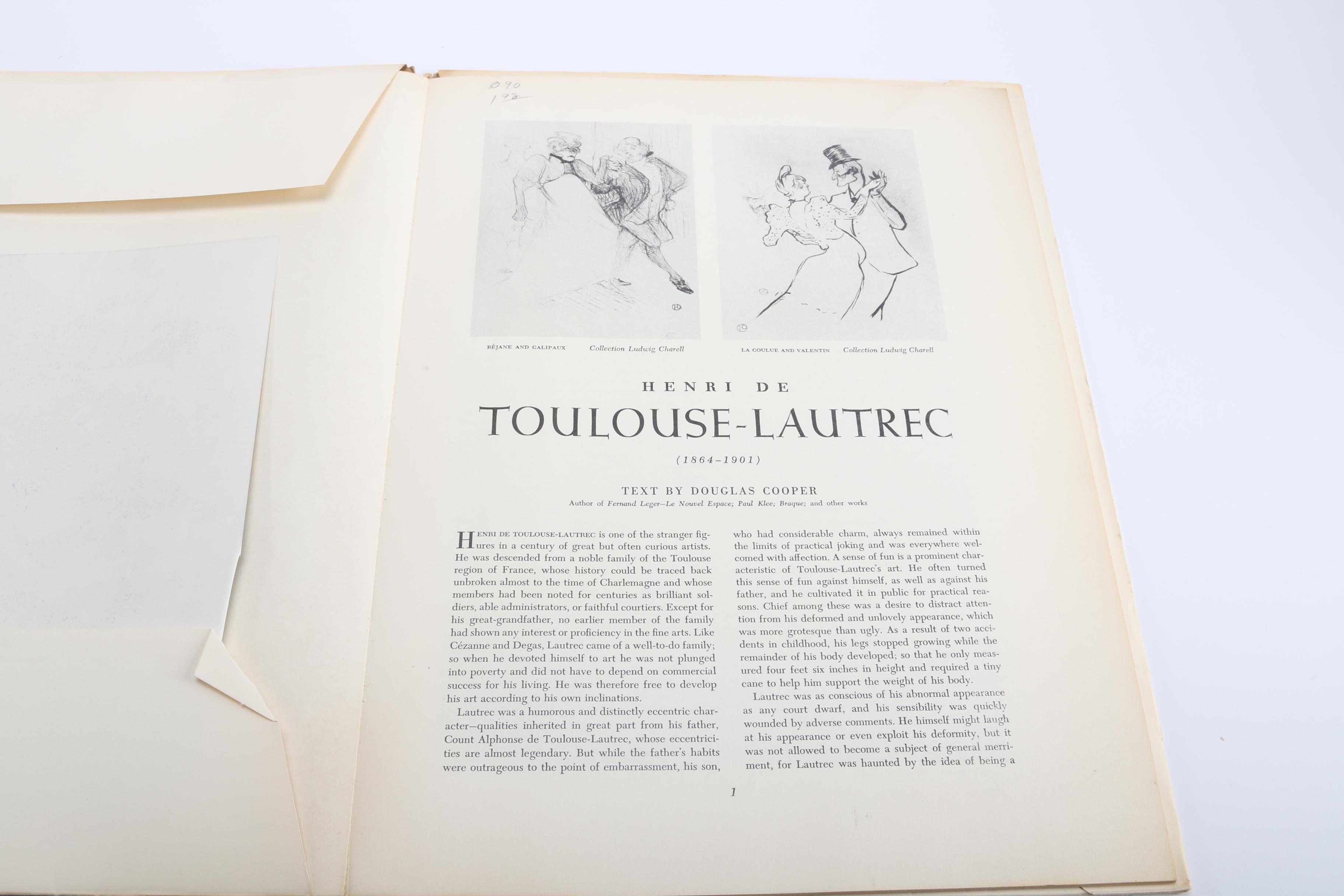 1950s Art Books "Toulouse-Lautrec" and "Women As Seen By Degas"