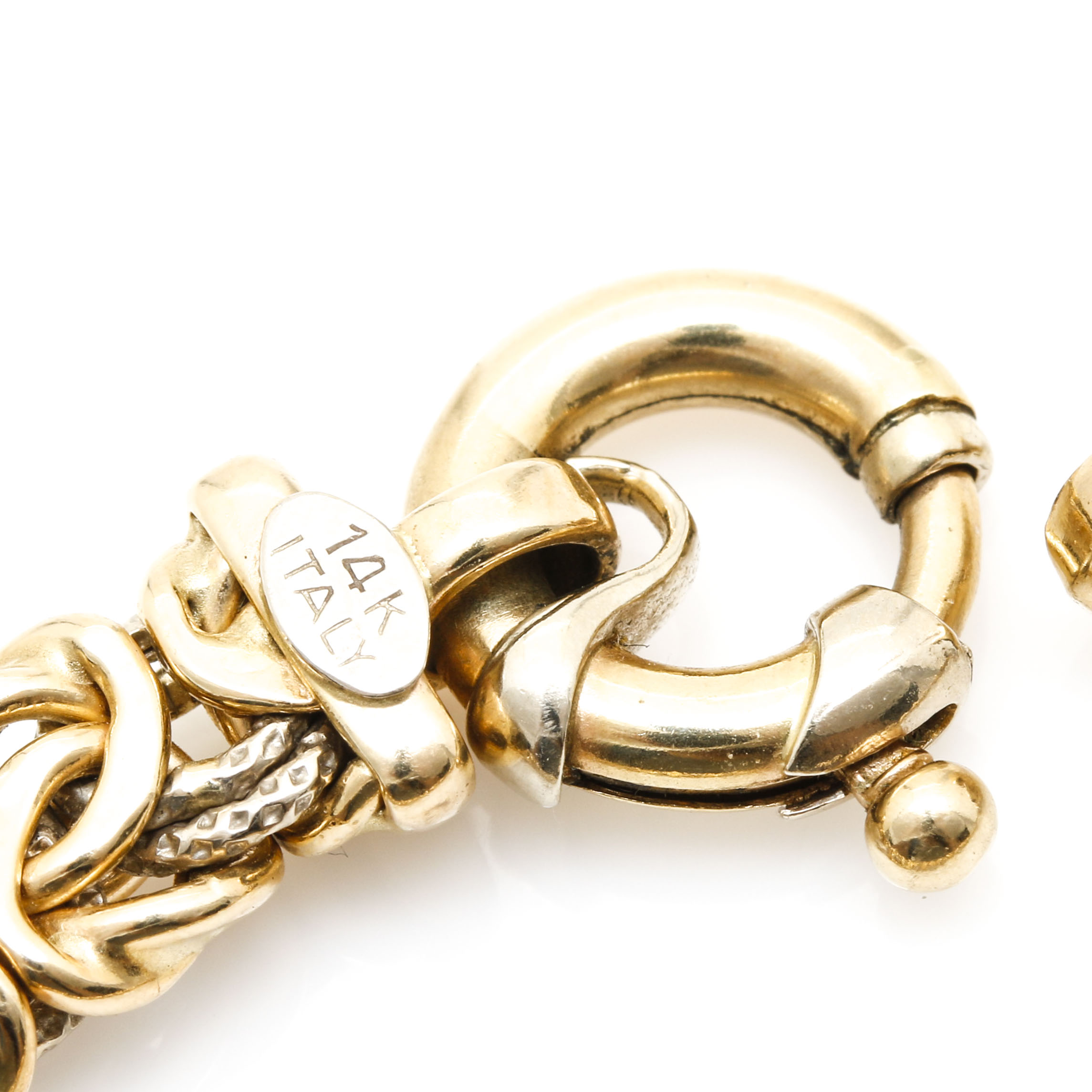 14K Yellow Gold Byzantine Chain Bracelet