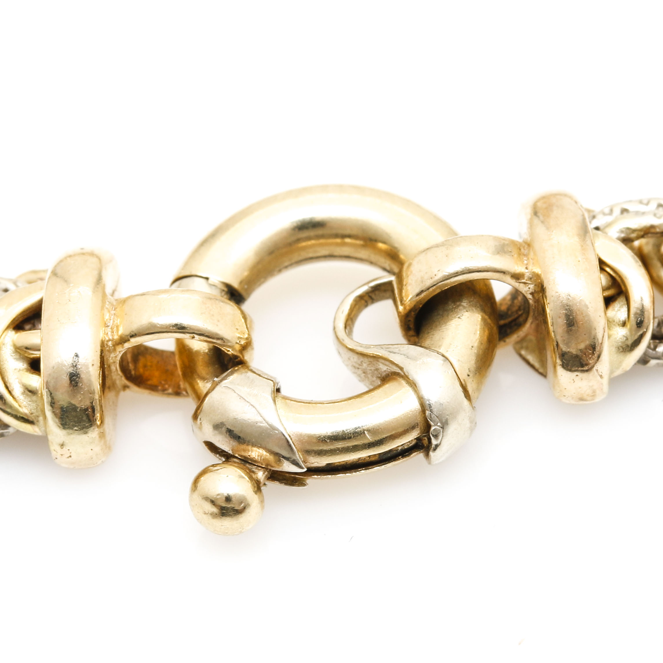 14K Yellow Gold Byzantine Chain Bracelet
