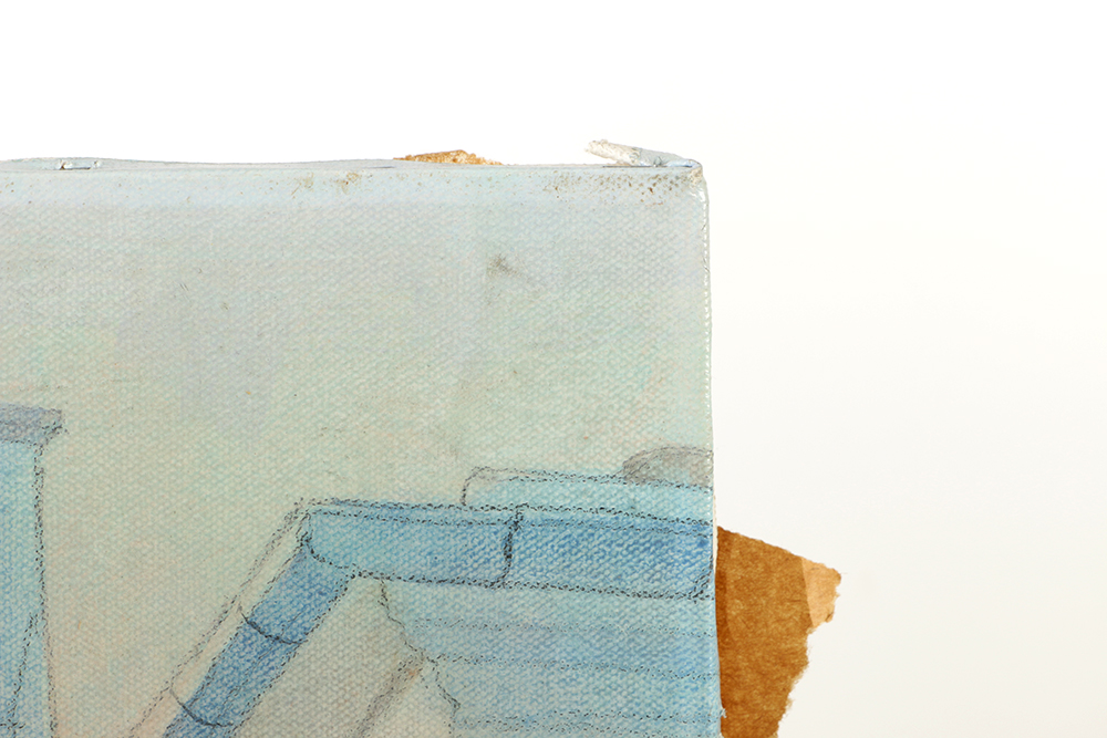 William Benecke Oil Painting "Building in Paris, Late Afternoon"