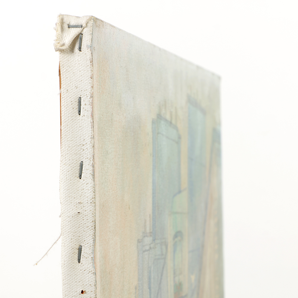 William Benecke Oil Painting "Building in Paris, Late Afternoon"