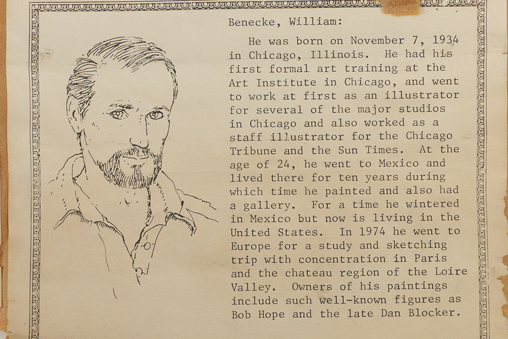 William Benecke Oil Painting "Building in Paris, Late Afternoon"