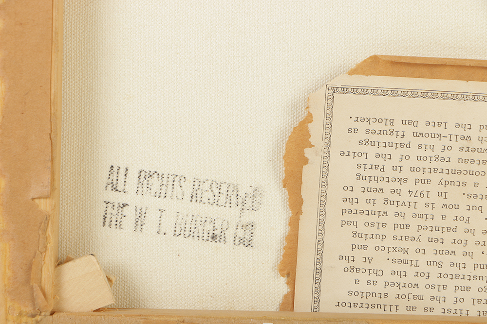 William Benecke Oil Painting "Building in Paris, Late Afternoon"