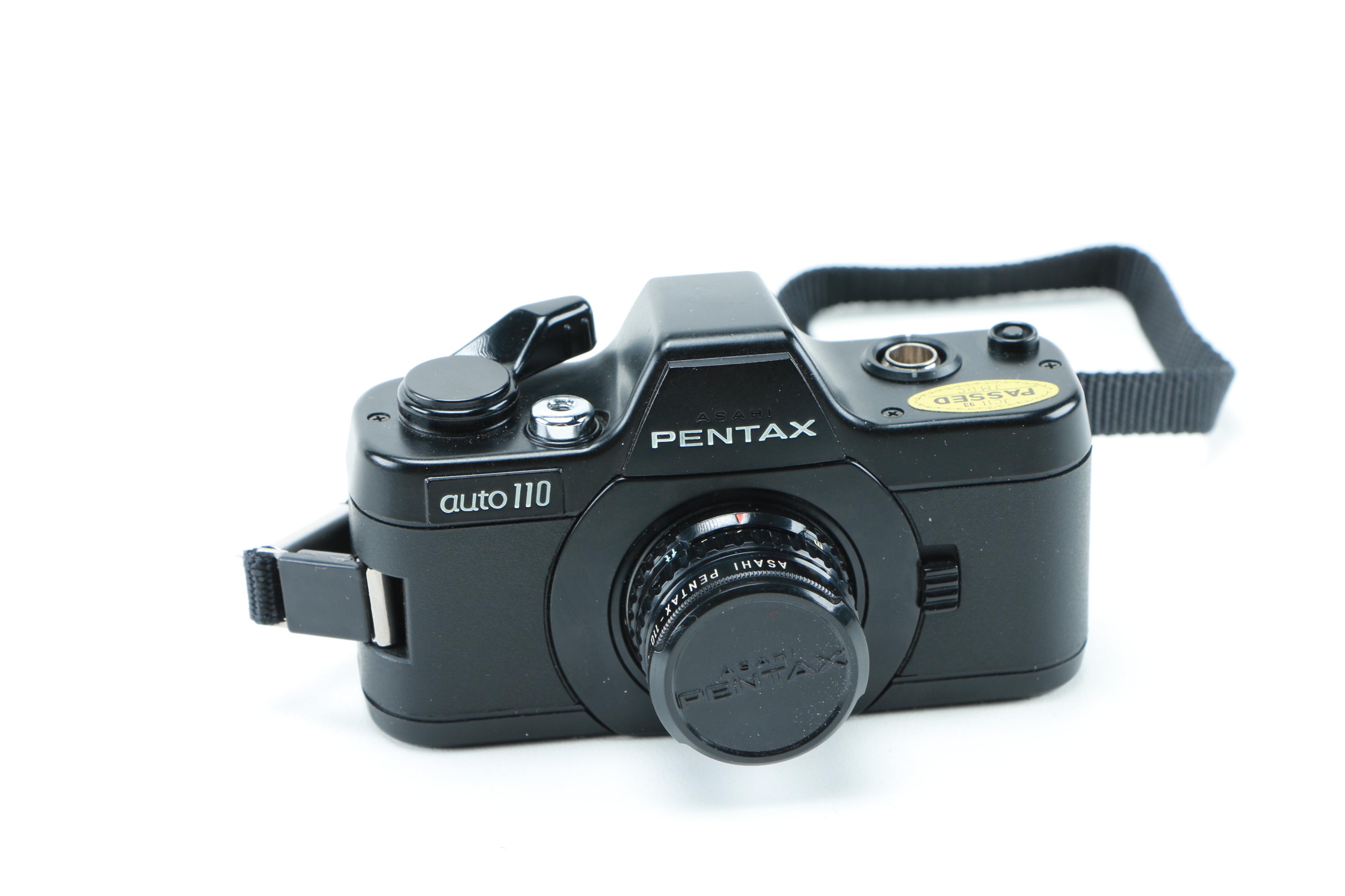 Vintage Cameras and Accessories Including Pentax Auto 110 Miniature SLR