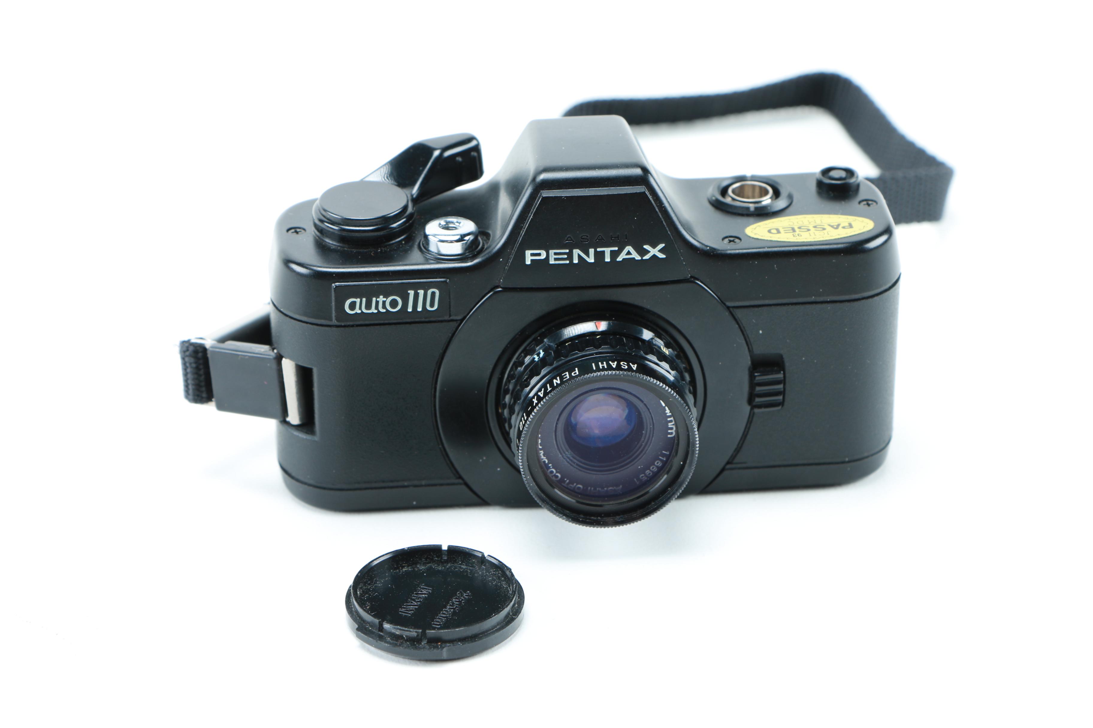 Vintage Cameras and Accessories Including Pentax Auto 110 Miniature SLR